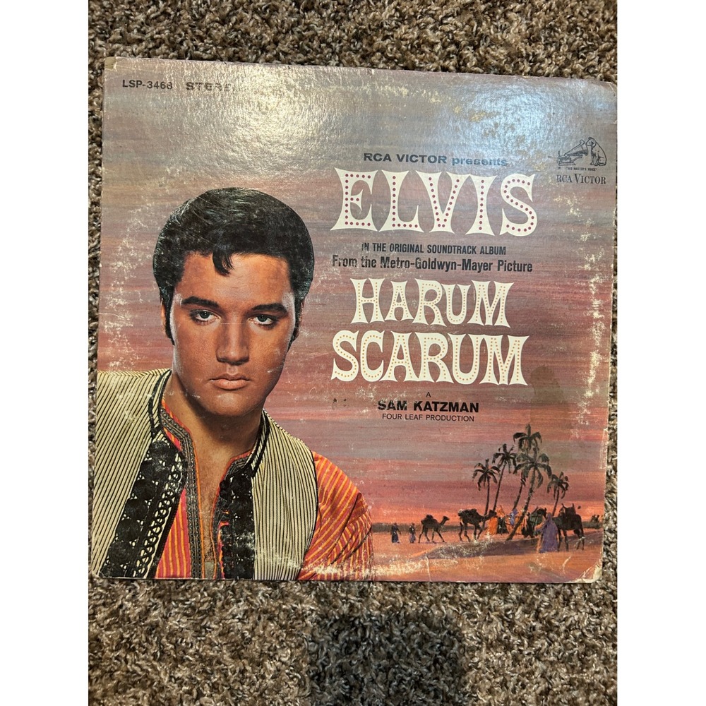 Elvis Presley Harum Scarum Vinyl LP Original Soundtrack RCA Victor Stereo